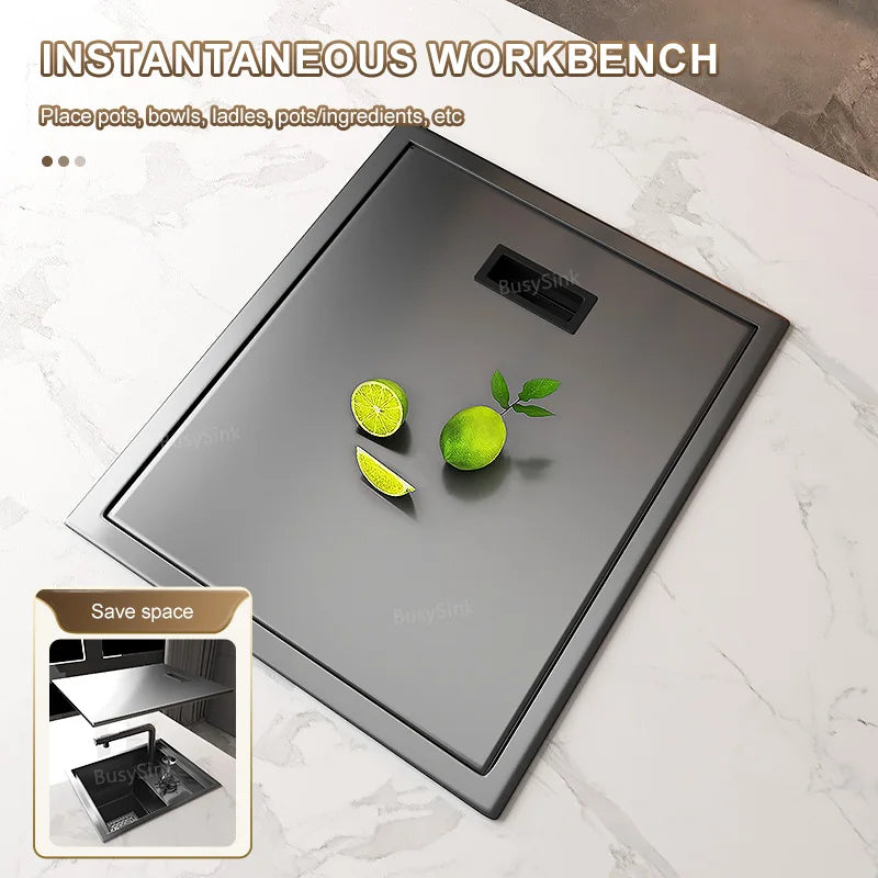 Stainless Steel Kitchen Sink with Faucet