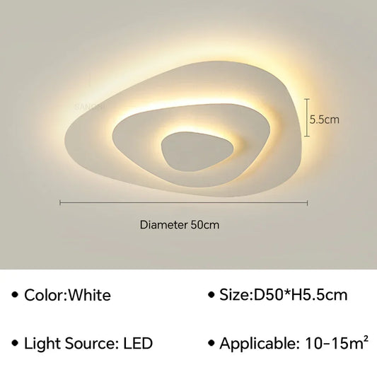 Modern LED Flush Mount Ceiling Chandelier