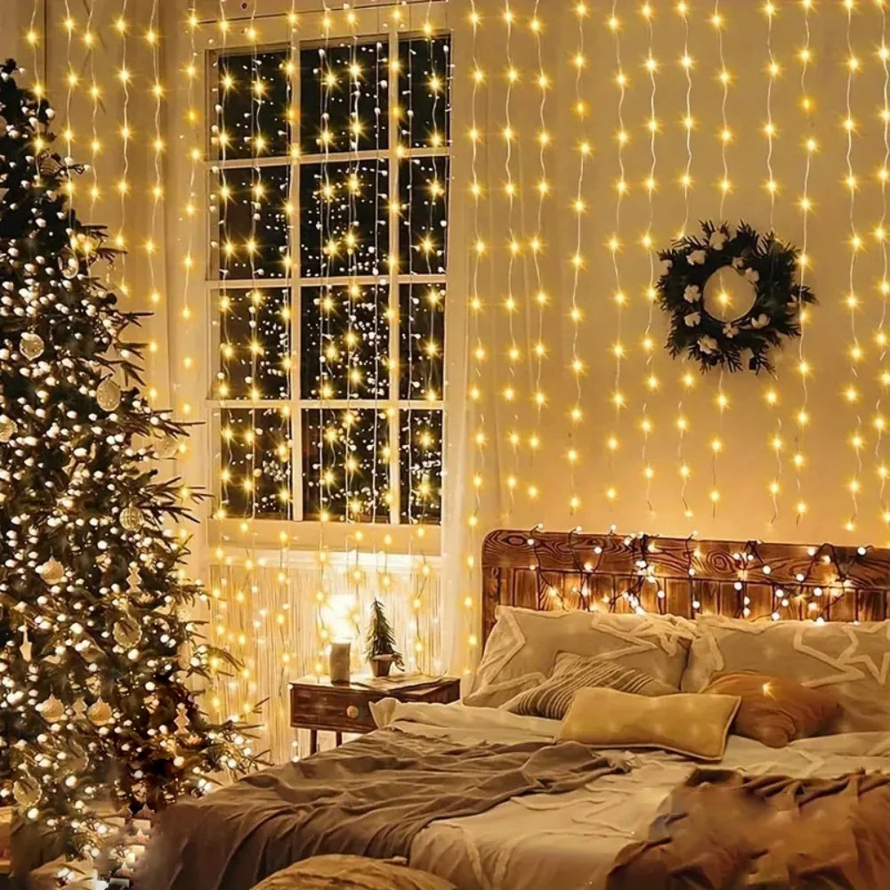 USB LED Curtain Fairy String Lights