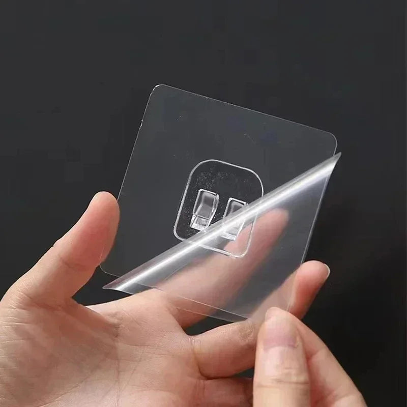 Transparent Self-Adhesive Wall Hooks