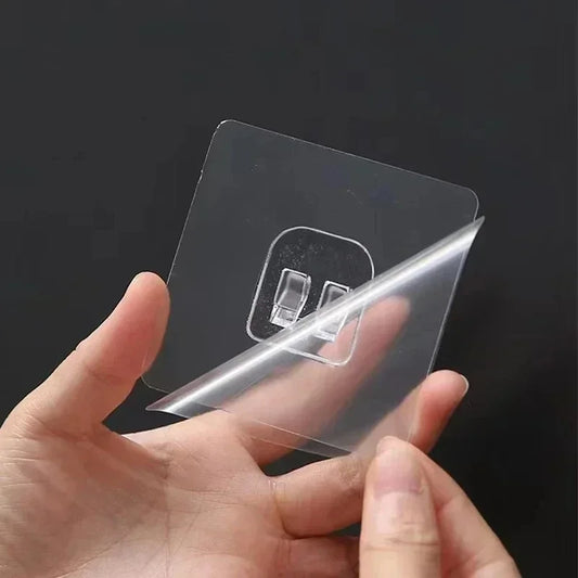 Transparent Self-Adhesive Wall Hooks