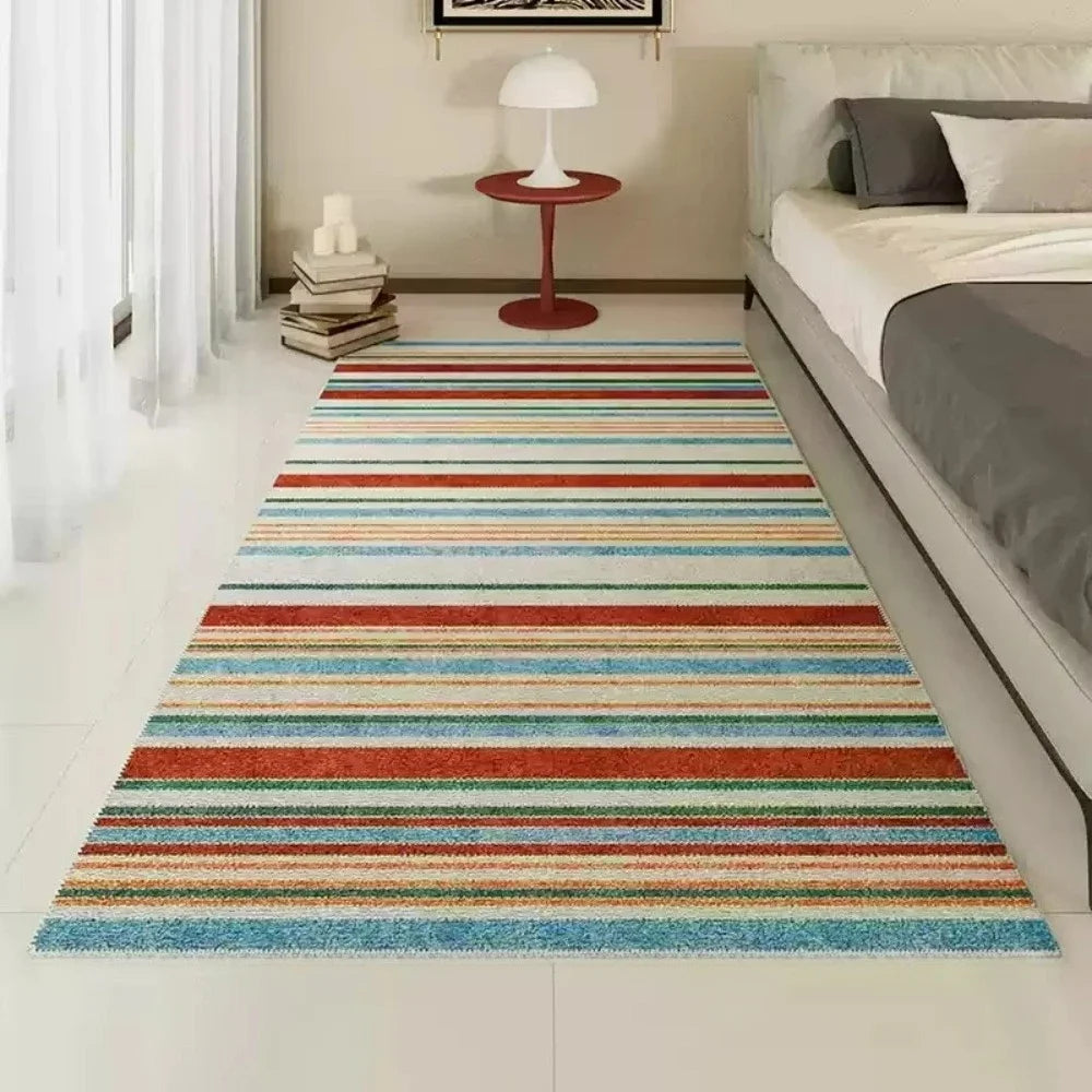 Colorful Striped Non-Slip Rug