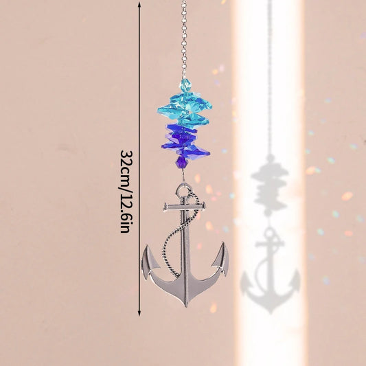 Crystal Suncatcher Wind Chime Hanging Pendant