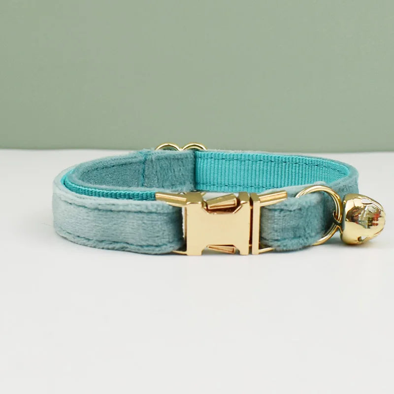 Personalized Velvet Cat Collar
