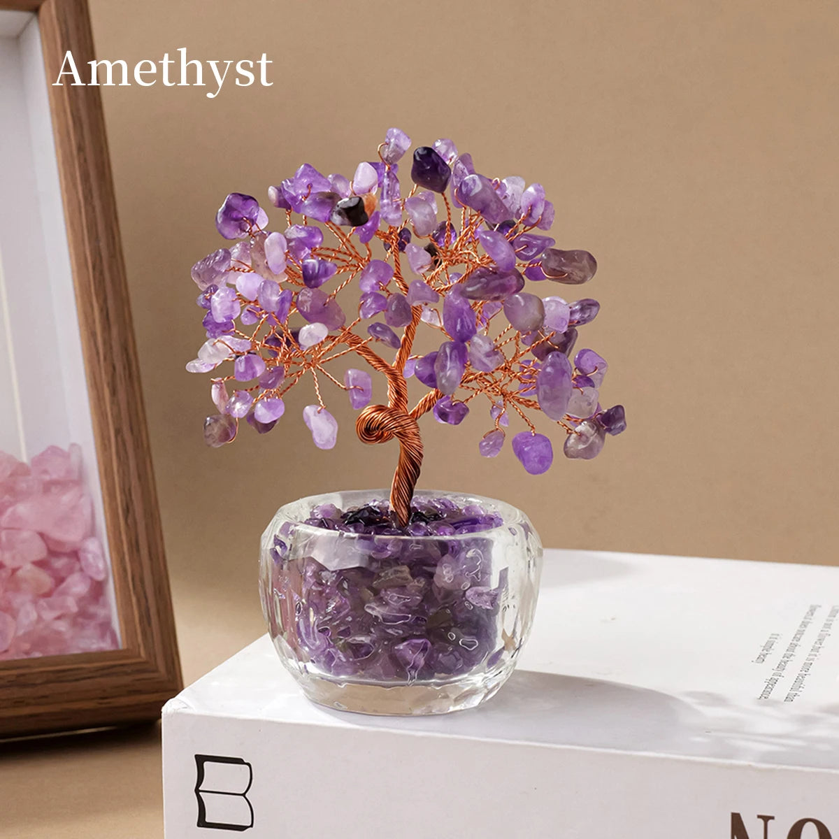 Natural Crystal Money Tree Ornament