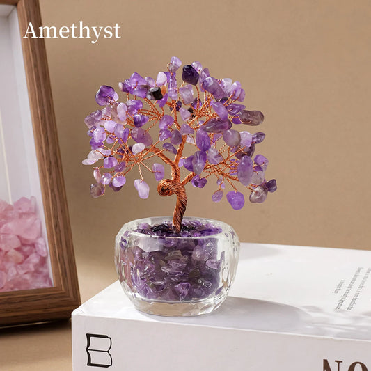 Natural Crystal Money Tree Ornament