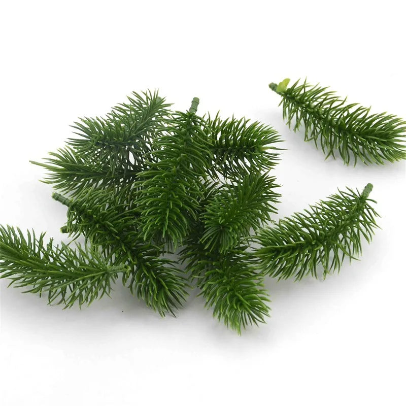 Artificial Pine Branches Greenery Decor Stems