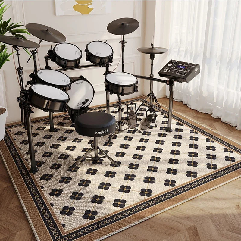 Modern Abstract Music Area Rug