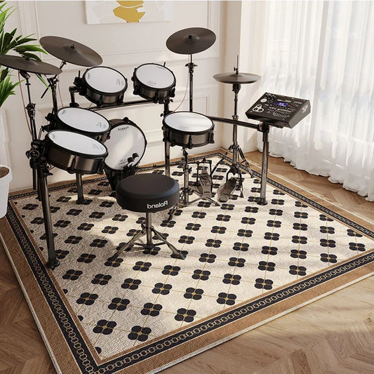 Modern Abstract Music Area Rug