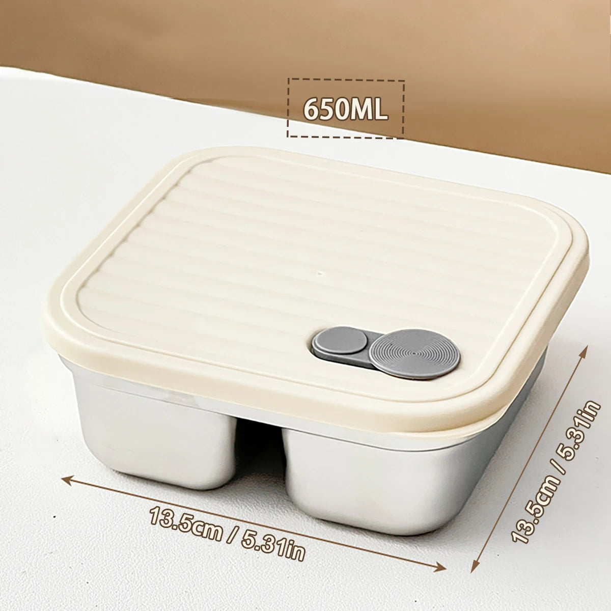 Stackable Leak-Proof Food Container for Meals, Fruits & Salads