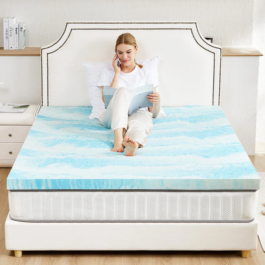 Gel Memory Foam King Mattress Topper