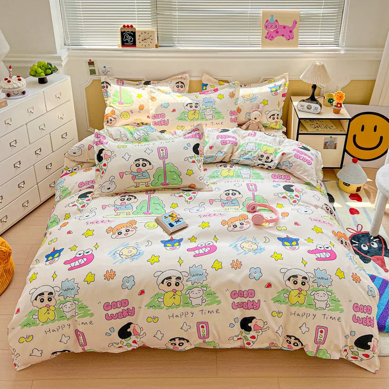 Cartoon Anime Duvet Cover Set