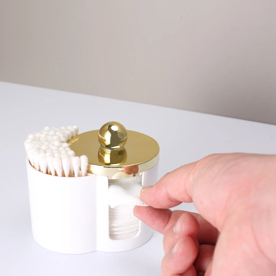 Clear Bathroom Vanity Organizer – Qtip Holder