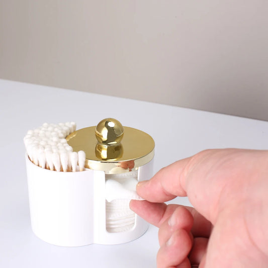Clear Bathroom Vanity Organizer – Qtip Holder