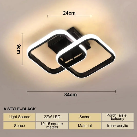 Surface Mount Light for Living Room & Hallway