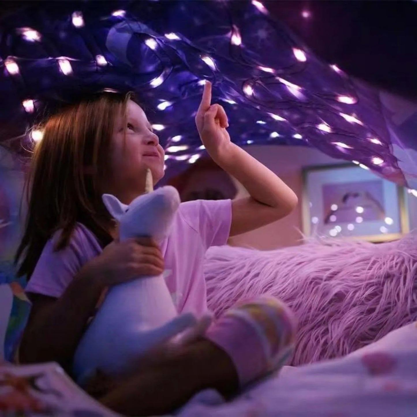 Kids Dream Bed Tent with Lights