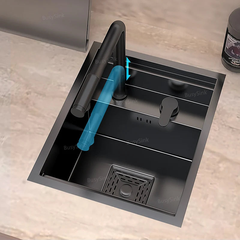 Stainless Steel Kitchen Sink with Faucet
