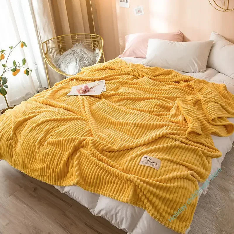 Warm Plaid Bed & Sofa Blanket