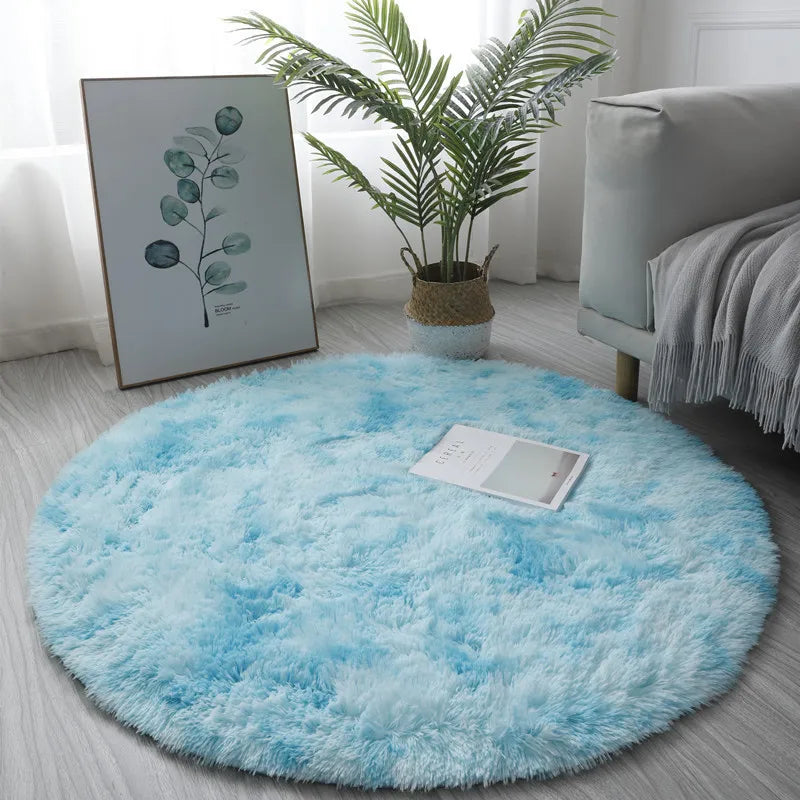 Super Soft Round Shaggy Non-Slip Rug