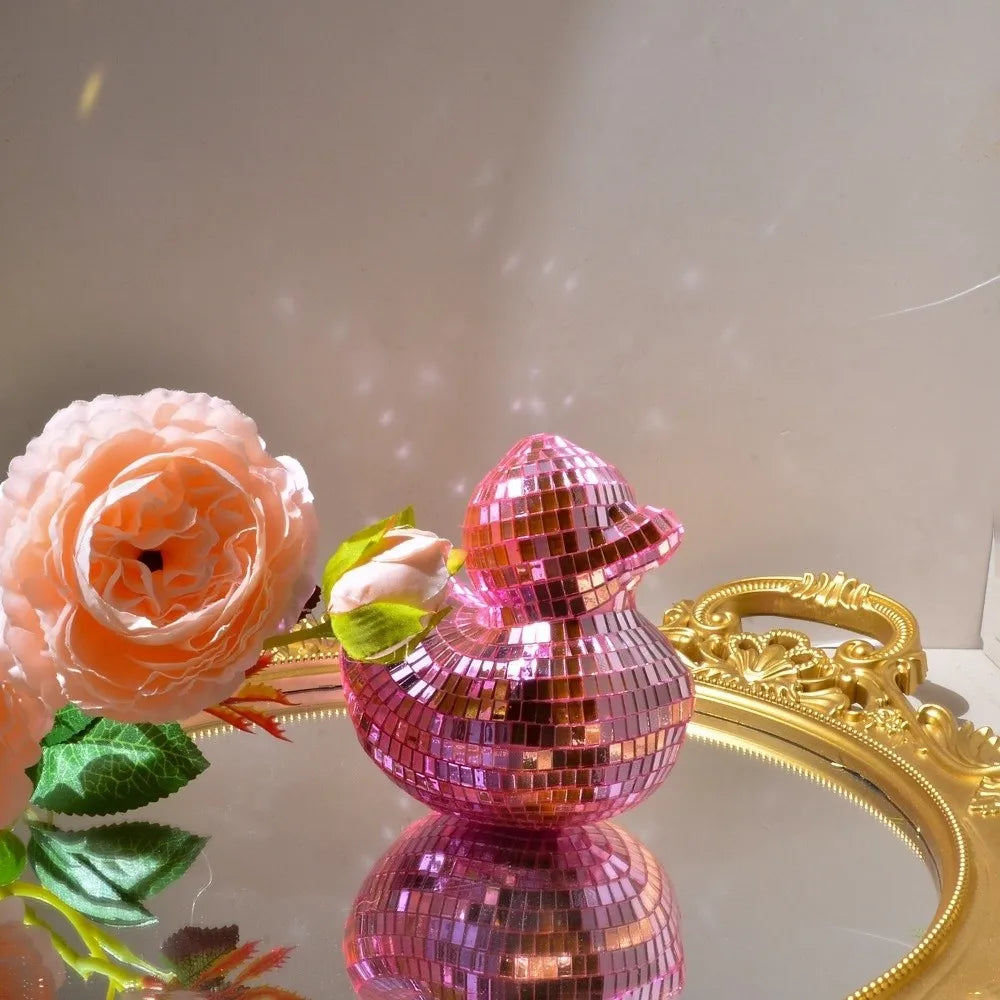 Disco Mirror Duck Decorative Ornament