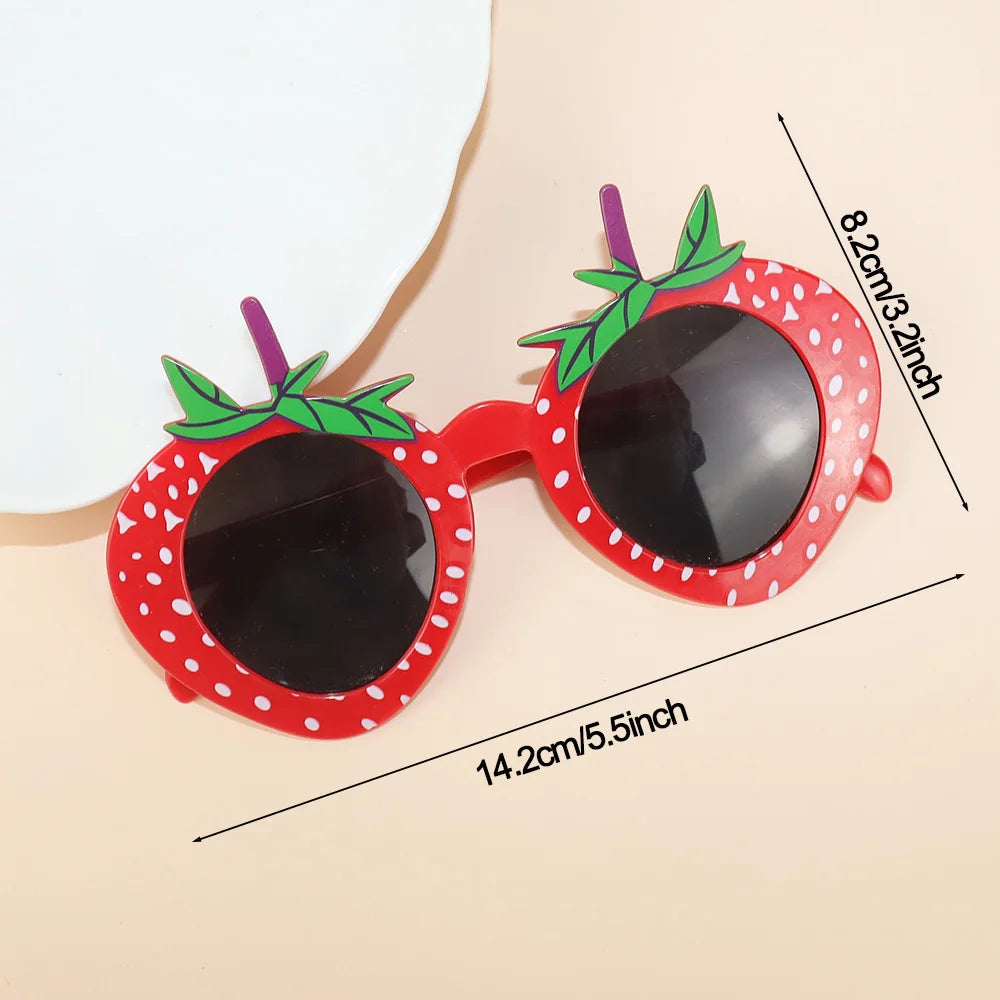 Tropical Luau Party Glasses Photo Props Set