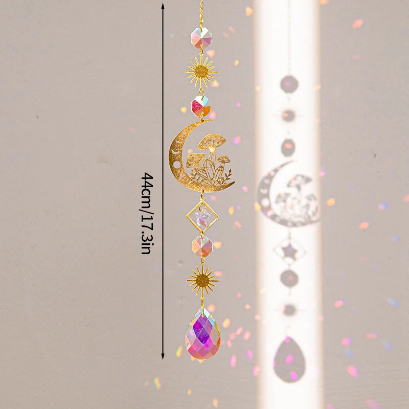 Crystal Suncatcher Wind Chime Hanging Pendant