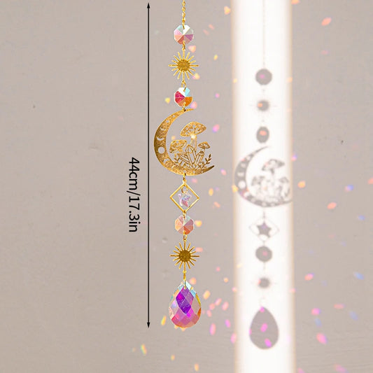 Crystal Suncatcher Wind Chime Hanging Pendant