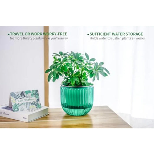 2-Pack Self-Watering Hanging Planters with Hooks