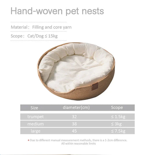 Soft Pet Bed Sofa with Removable Cushion