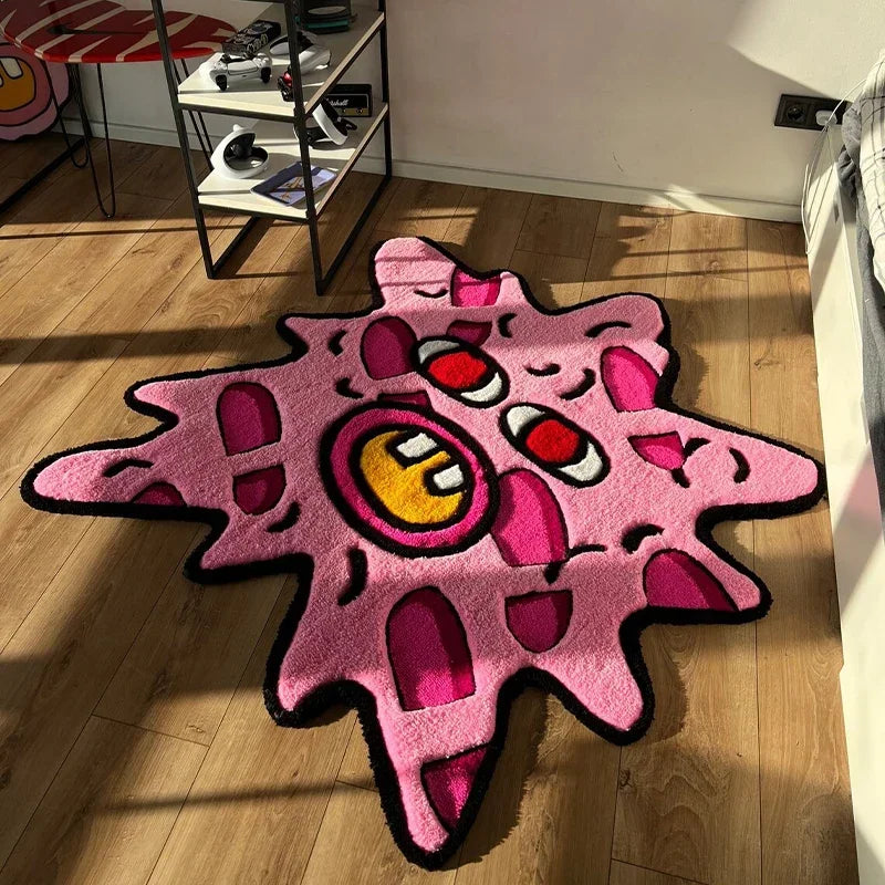 Plush Pink Non-Slip Rug