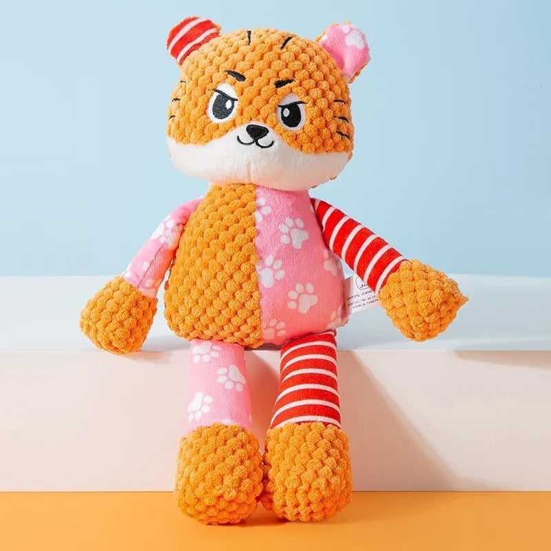 Plush Squeaky Dog Toy – Interactive Chew Toy