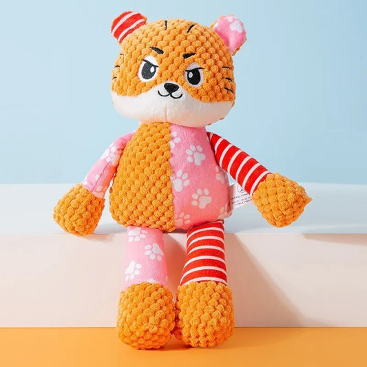 Plush Squeaky Dog Toy – Interactive Chew Toy
