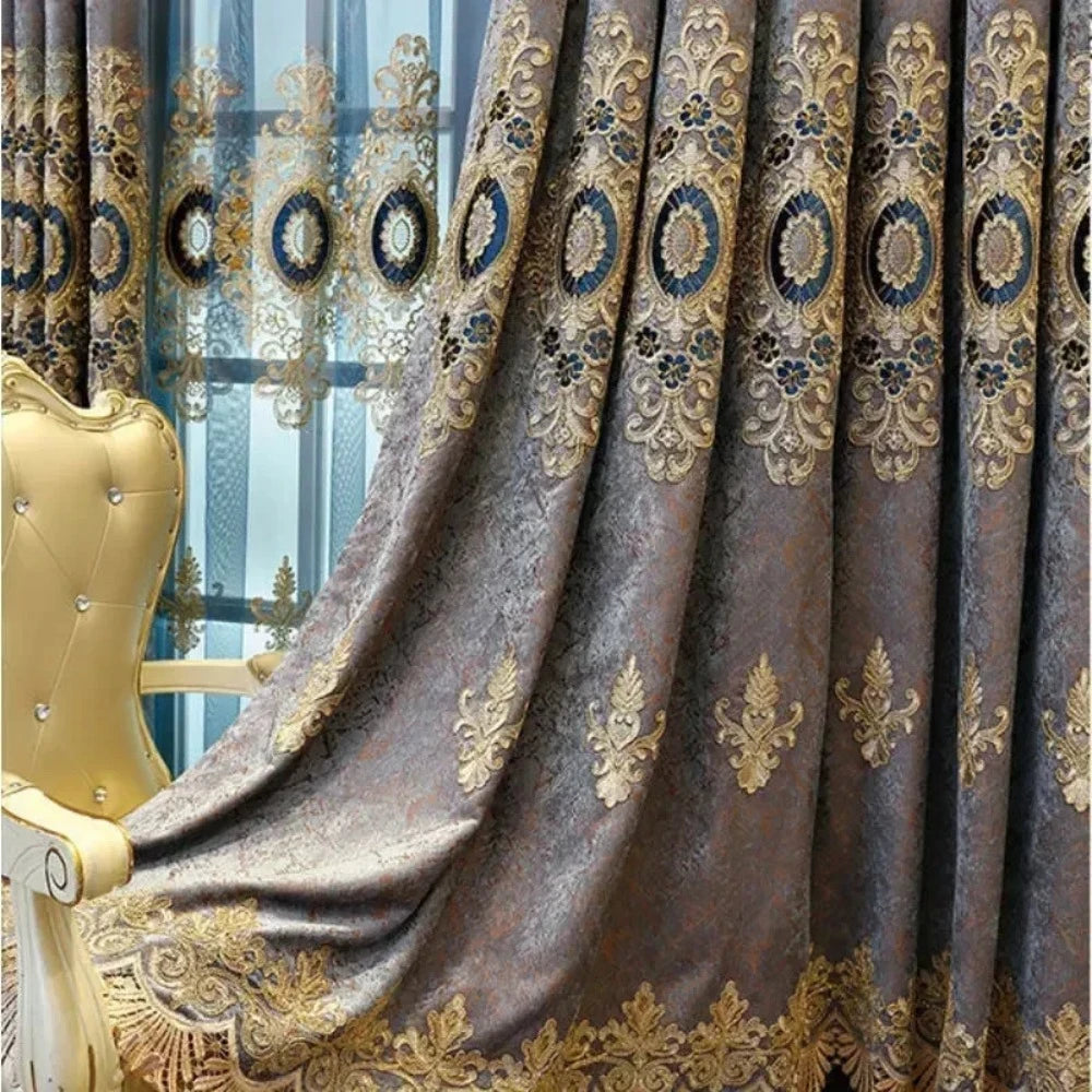 Luxury Embroidered Window Curtains