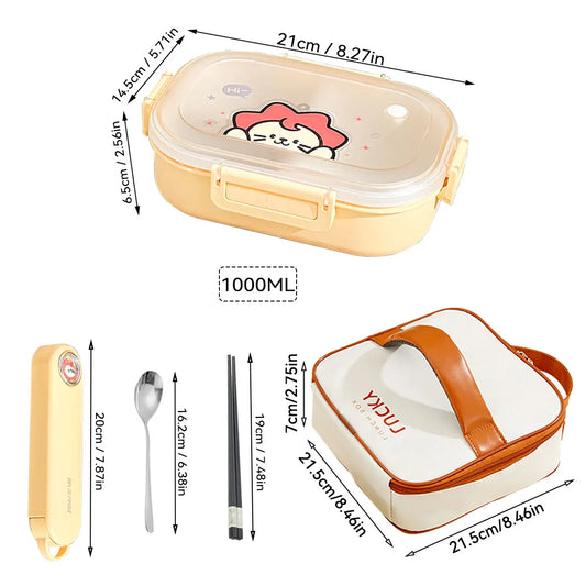 Compartment Lunch Box – Portable Microwave-Safe Food Container