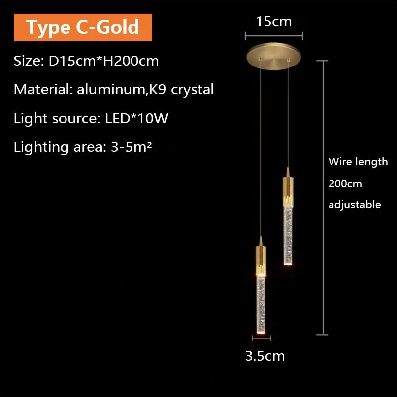 Crystal LED Pendant Light