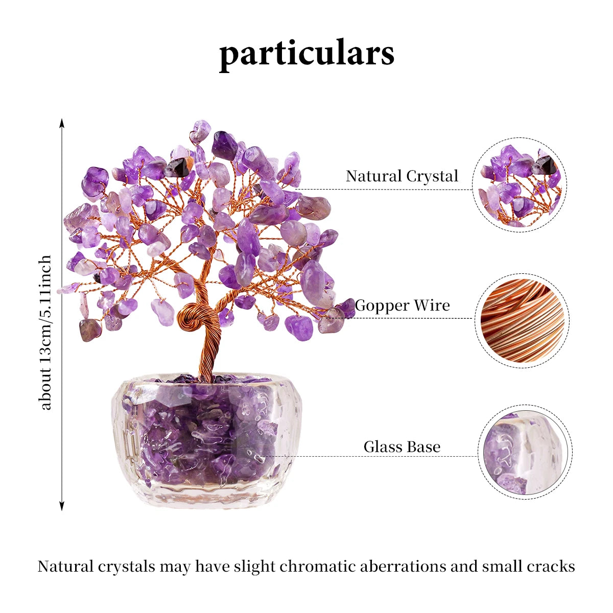 Natural Crystal Money Tree Ornament
