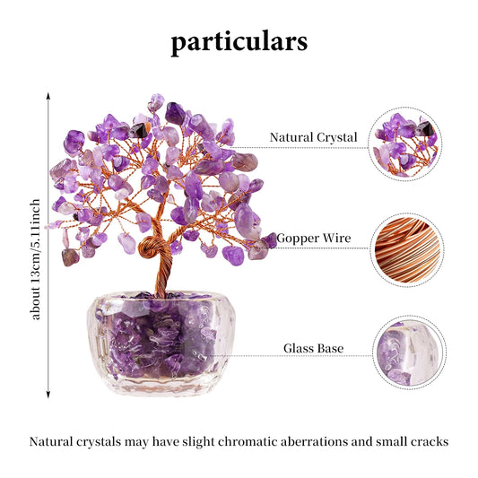 Natural Crystal Money Tree Ornament