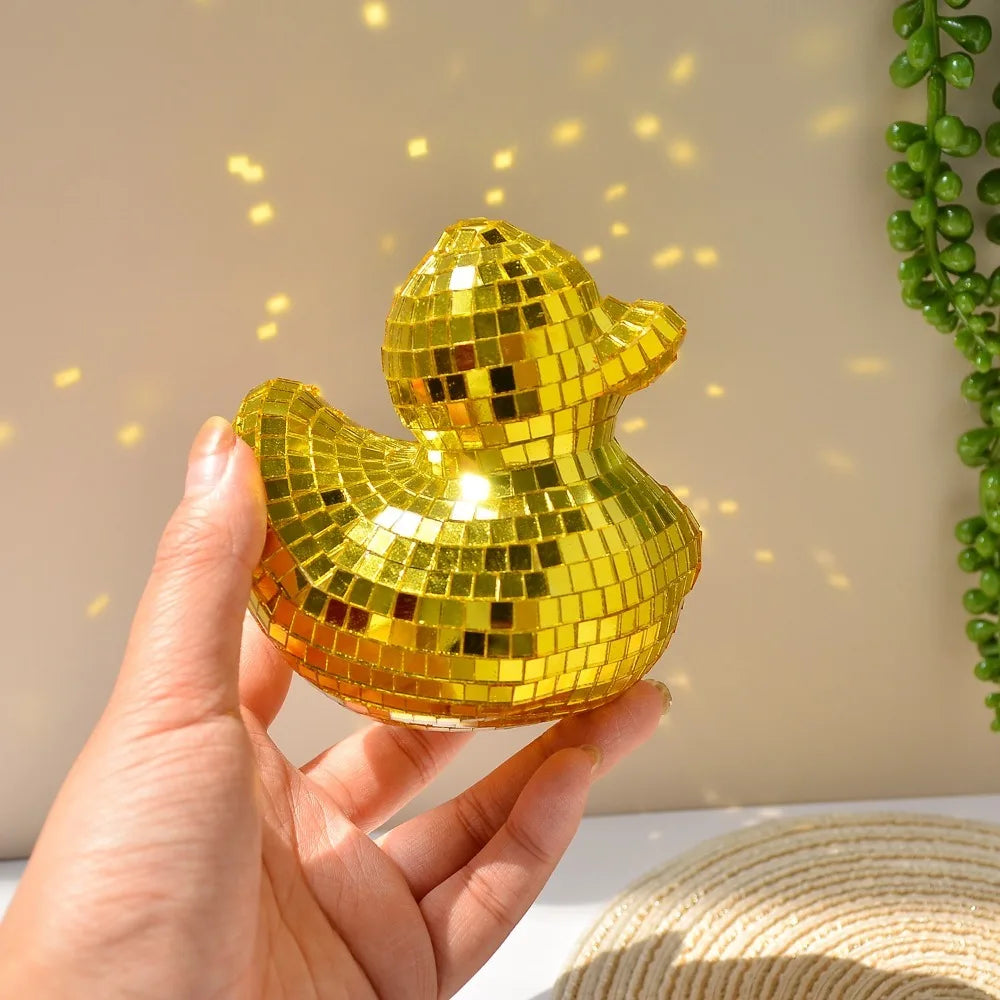 Disco Mirror Duck Decorative Ornament