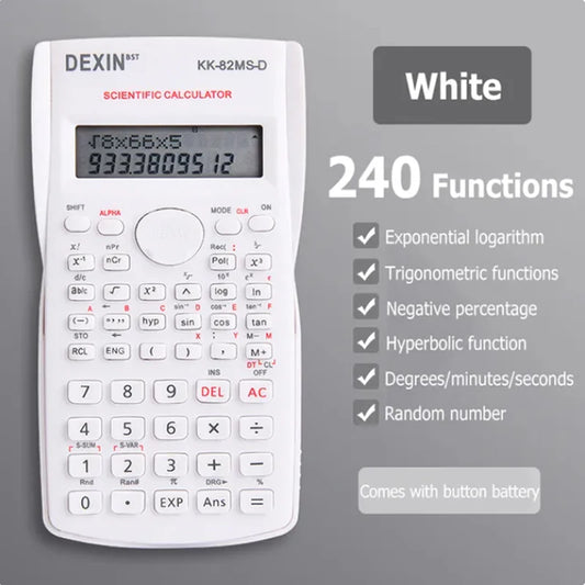 Scientific Calculator 12-Digit Dual Line Display