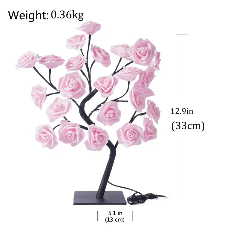 Rose Flower Tree LED Table Lamp
