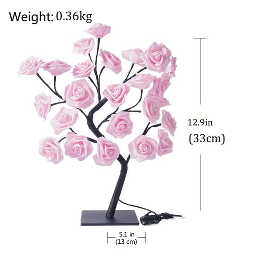 Rose Flower Tree LED Table Lamp