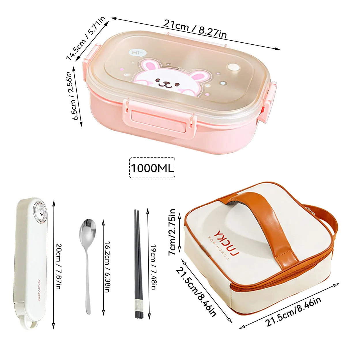 Compartment Lunch Box – Portable Microwave-Safe Food Container