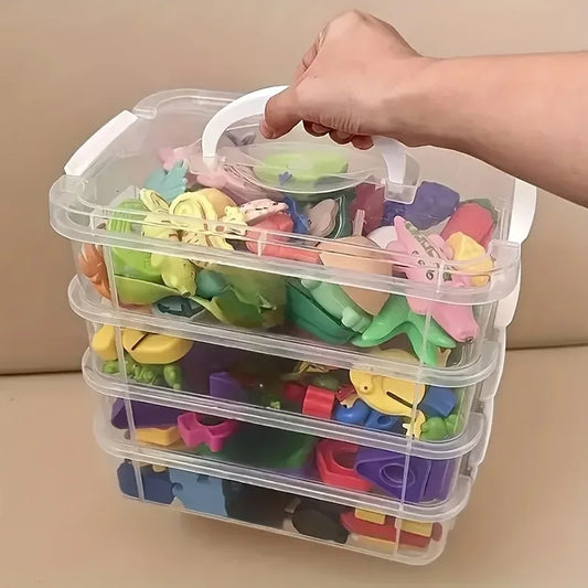 4-Tier Stackable Storage Box