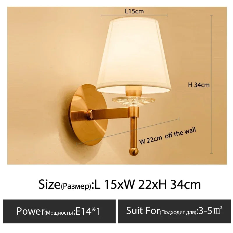 Copper LED Wall Lamp