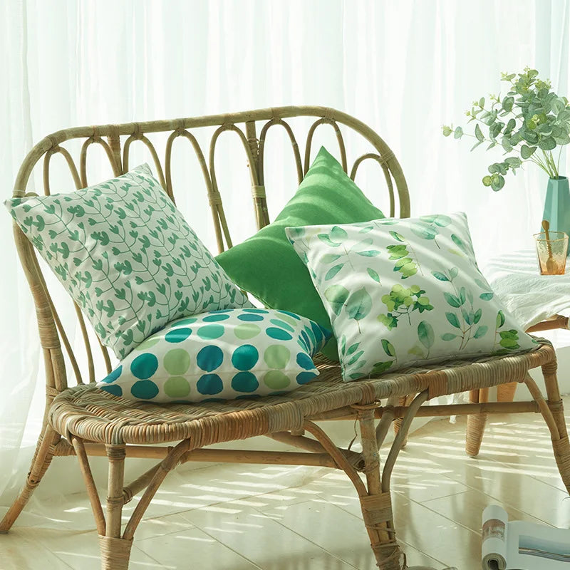 Tropical Palm Leaf Outdoor Cushion Cover