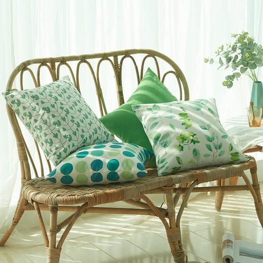 Tropical Palm Leaf Outdoor Cushion Cover