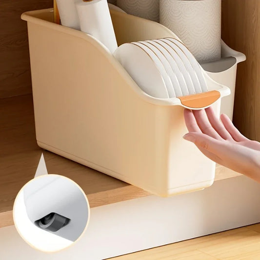 Curved Plastic Storage Bin Set