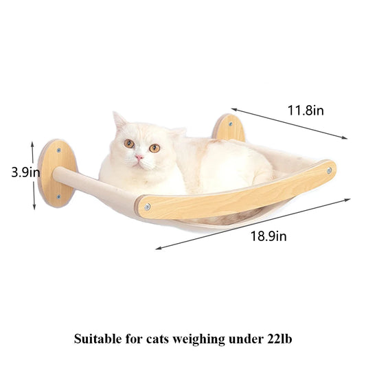 Wall Mounted Cat Climbing Shelf & Scratcher