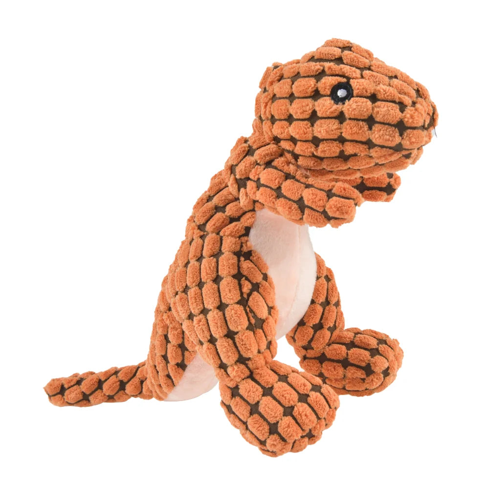 Plush Dinosaur Dog Toy – Interactive Chew Toy