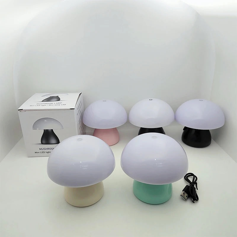 Rechargeable Mushroom LED Touch Night Light